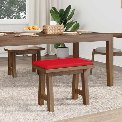 Bench Cushion Faux Leather Red Depth 35 cm