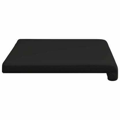 Bench Cushion Faux Leather Black Depth 35 cm