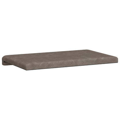 Bench Cushion Faux Leather Grey Depth 35 cm