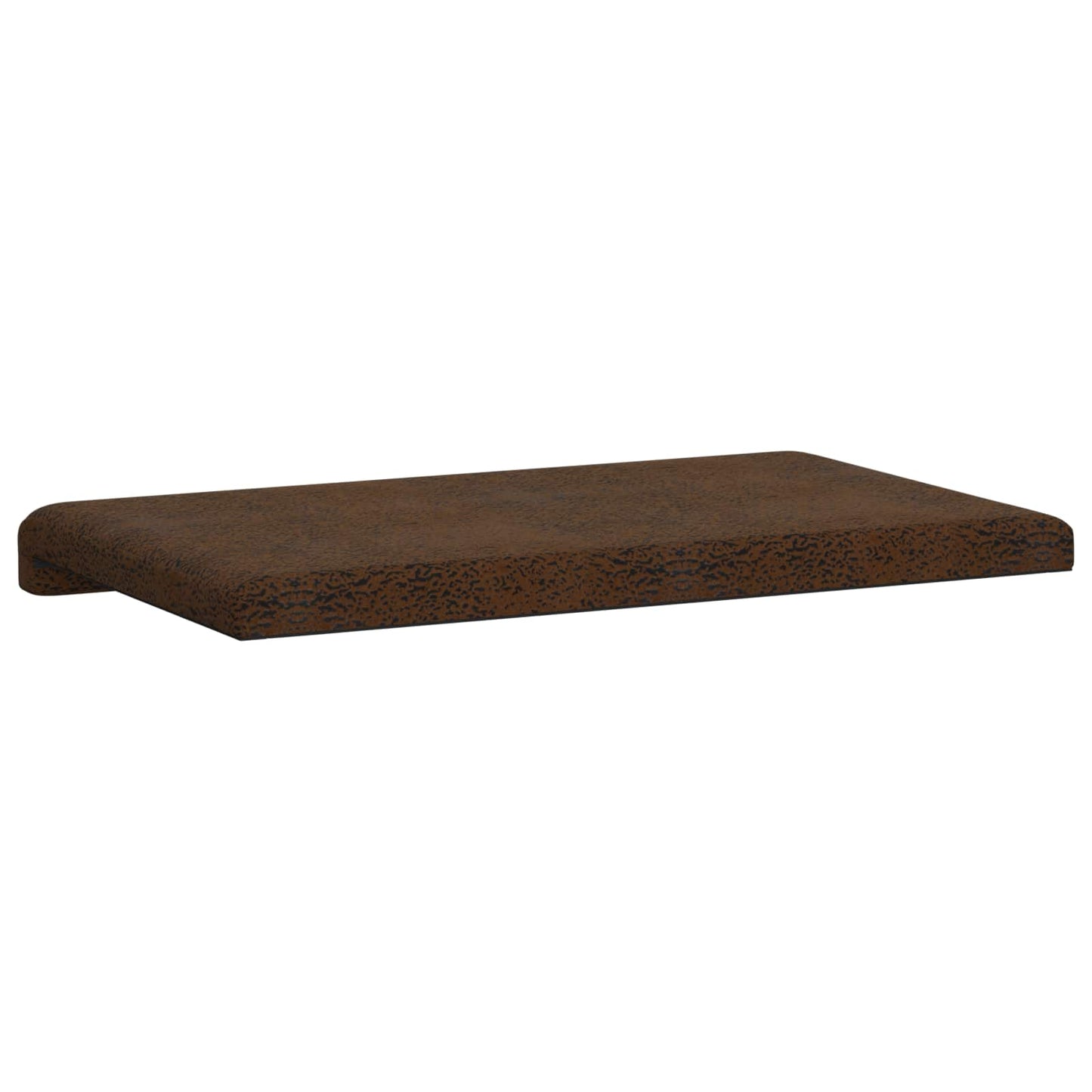 Bench Cushion Faux Suede Fabric Brown Depth 35 cm