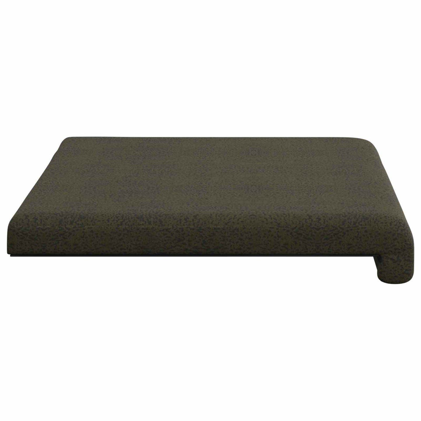 Bench Cushion Faux Suede Fabric Army Green Depth 35 cm