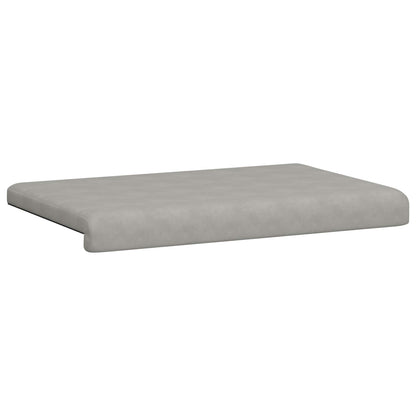 Bench Cushion Microfiber Light Grey Depth 35 cm