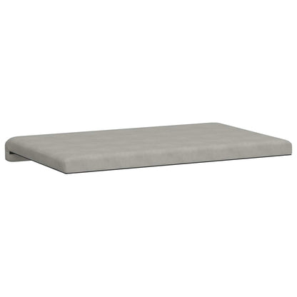 Bench Cushion Microfiber Light Grey Depth 35 cm
