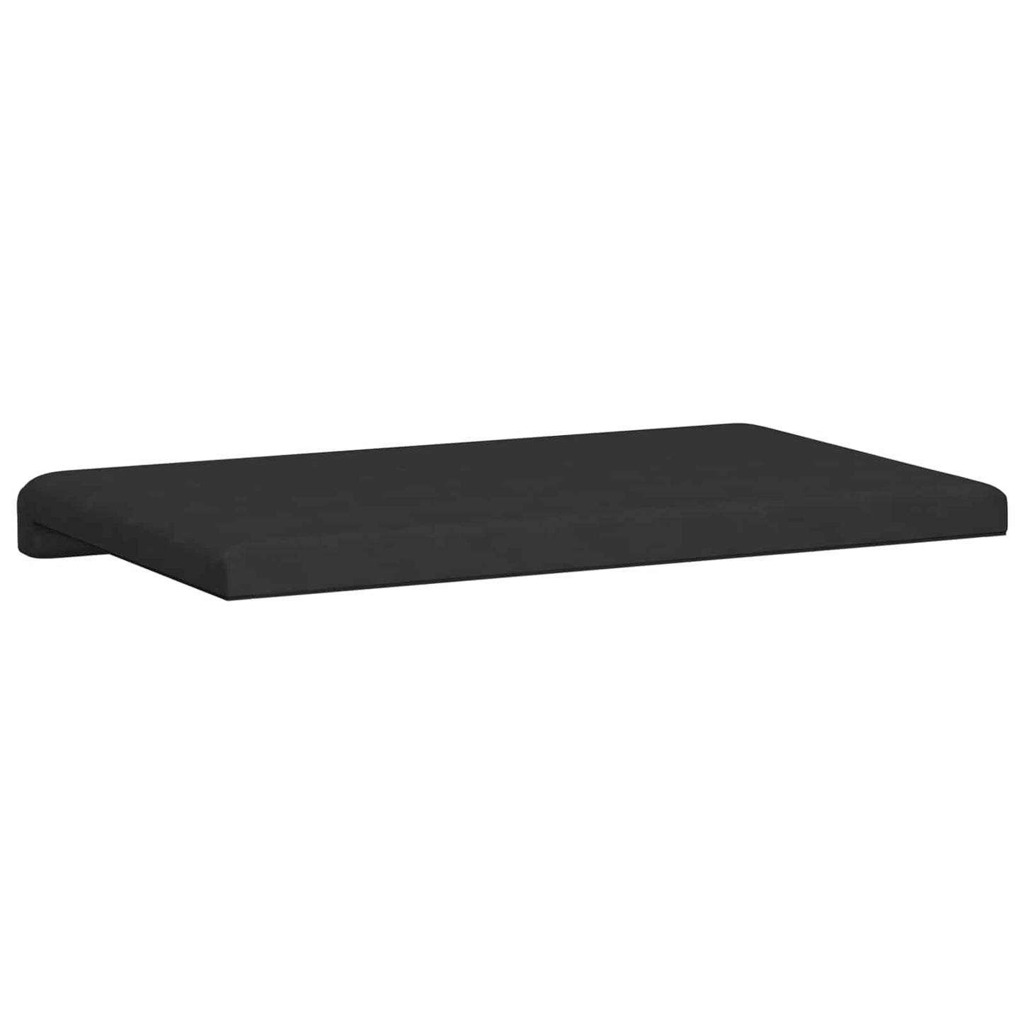 Bench Cushion Microfiber Black Depth 35 cm