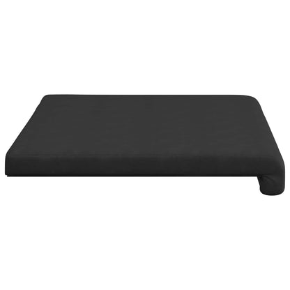 Bench Cushion Microfiber Black Depth 35 cm