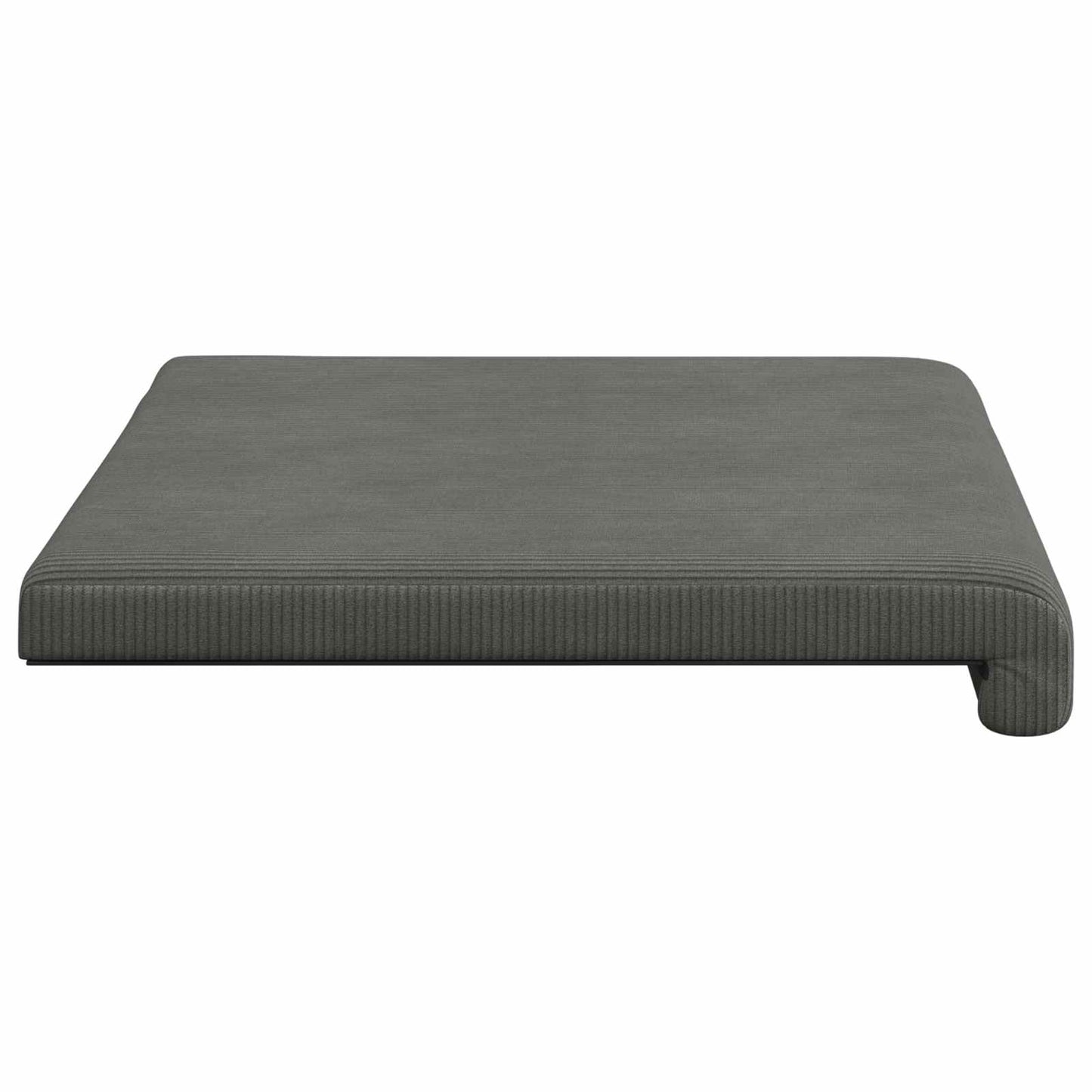 Bench Cushion Corduroy Dark Grey Depth 35 cm