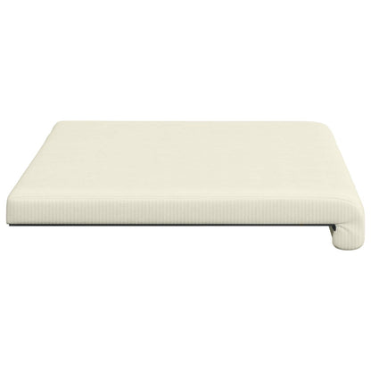 Bench Cushion Corduroy Cream Depth 35 cm