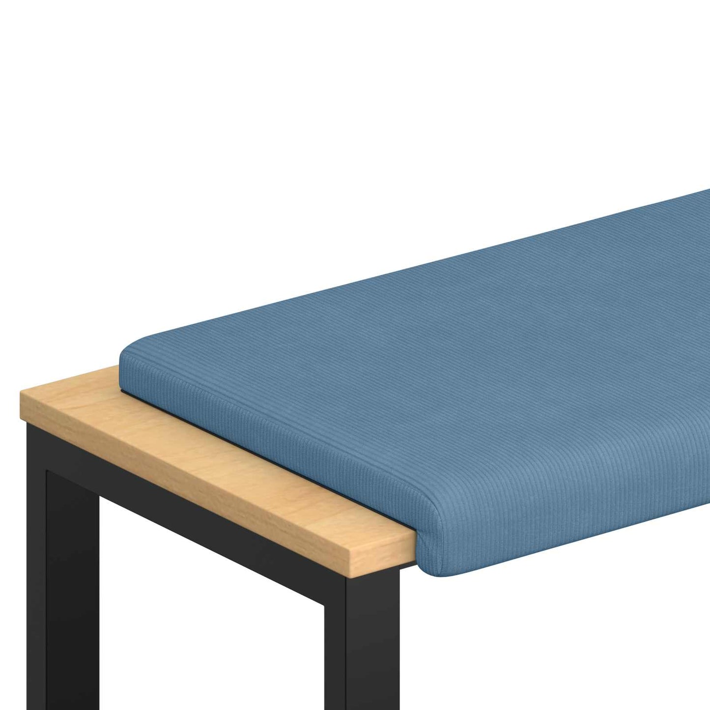 Bench Cushion Corduroy Blue Depth 35 cm