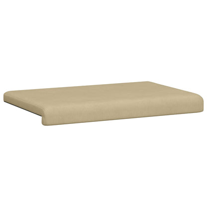 Bench Cushion Corduroy Grey Green Depth 35 cm
