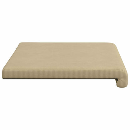 Bench Cushion Corduroy Grey Green Depth 35 cm