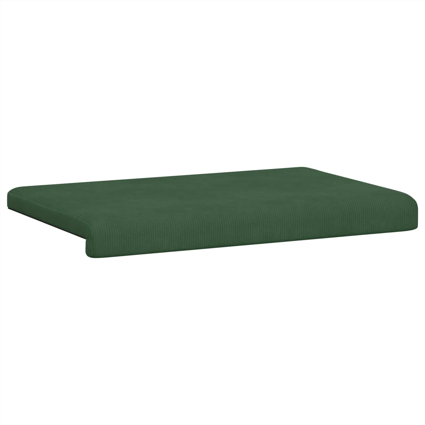 Bench Cushion Corduroy Dark Green Depth 35 cm