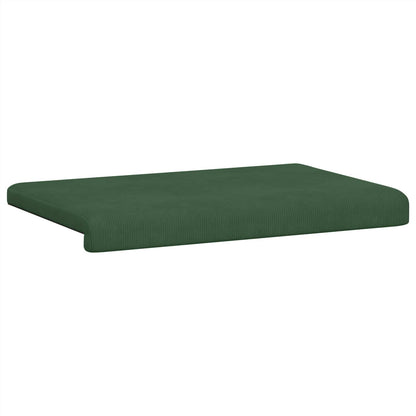 Bench Cushion Corduroy Dark Green Depth 35 cm