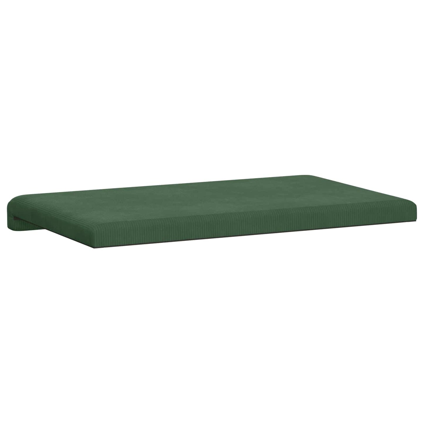 Bench Cushion Corduroy Dark Green Depth 35 cm