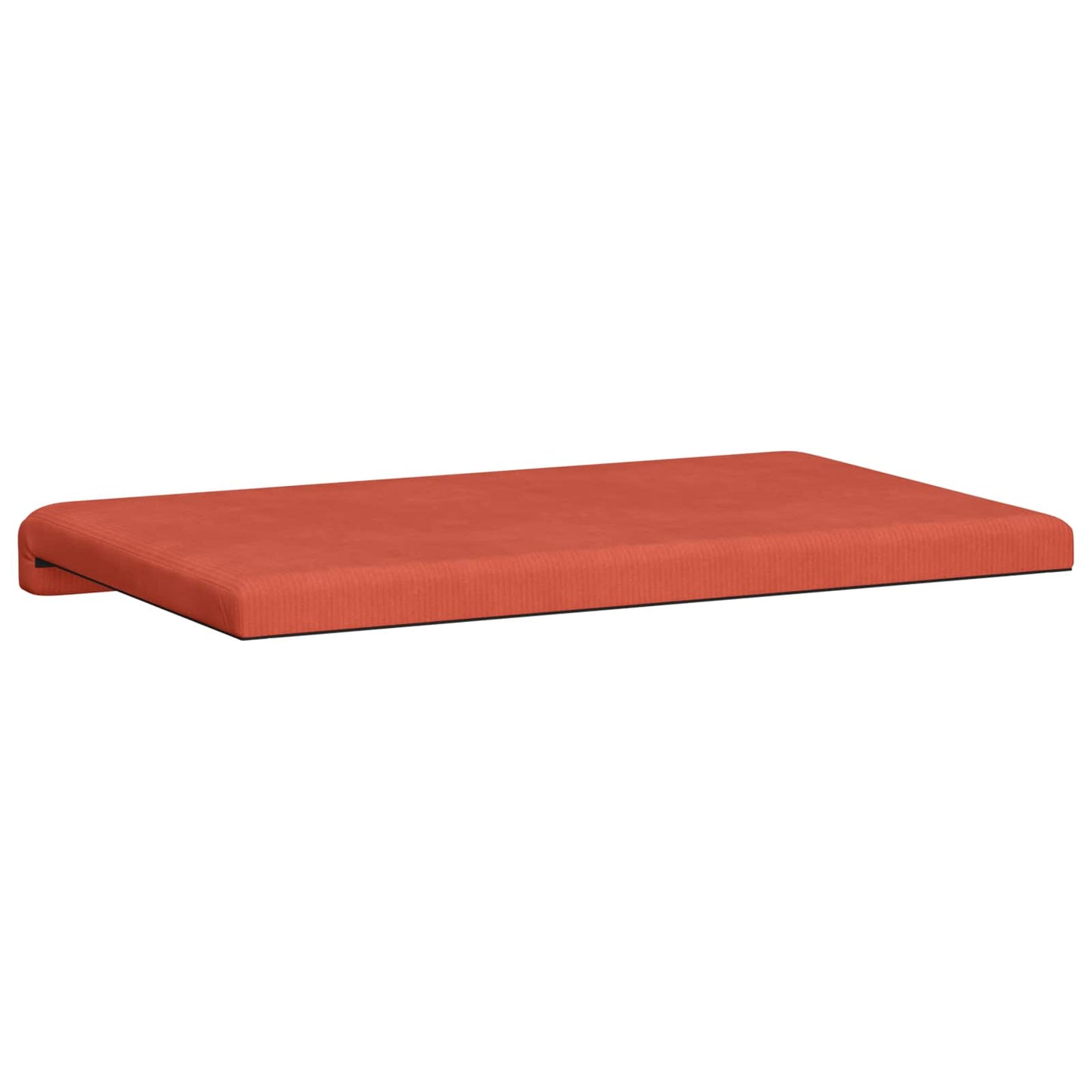 Bench Cushion Corduroy Red Orange Depth 35 cm