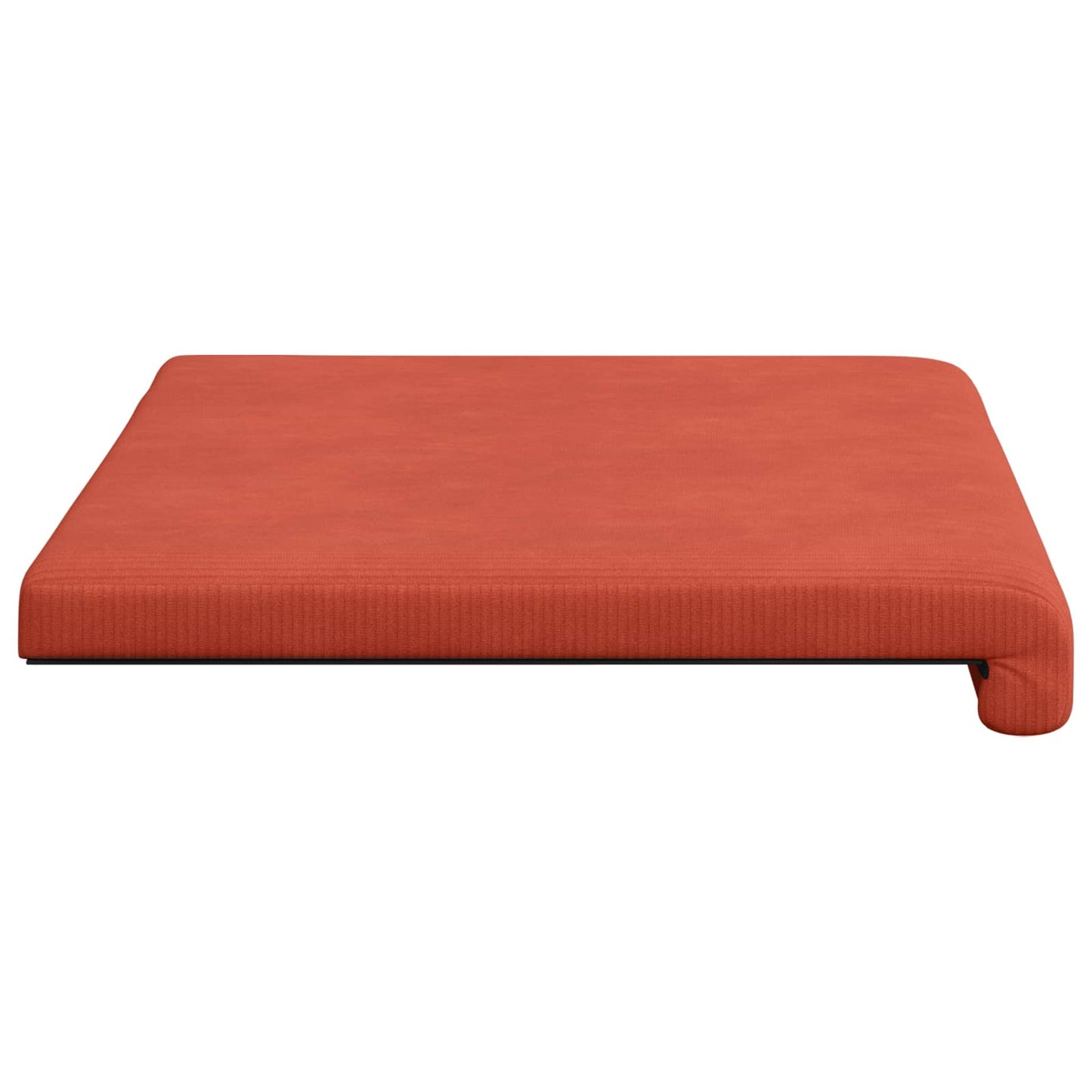 Bench Cushion Corduroy Red Orange Depth 35 cm