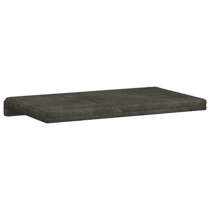 Bench Cushion Plush Corduroy Anthracite Depth 35 cm