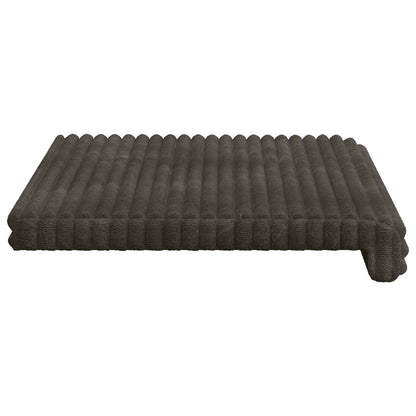 Bench Cushion Plush Corduroy Anthracite Depth 35 cm