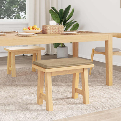 Bench Cushion Plush Corduroy Taupe Depth 35 cm
