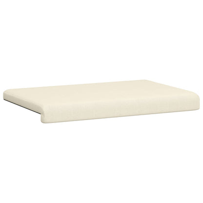 Bench Cushion Textured Velvet Cream Depth 35 cm