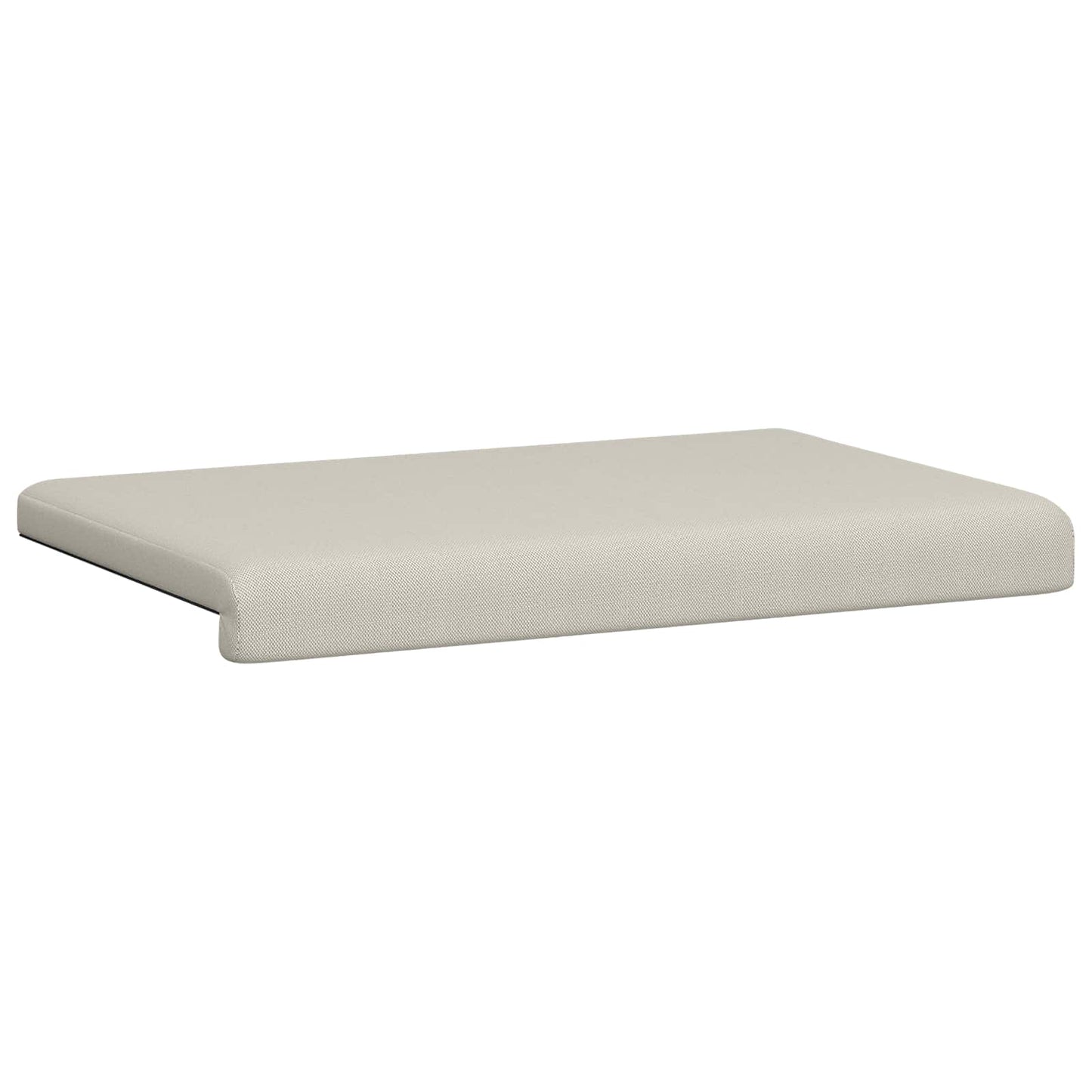 Bench Cushion Textured Velvet Oatmeal Depth 35 cm