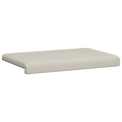 Bench Cushion Textured Velvet Oatmeal Depth 35 cm