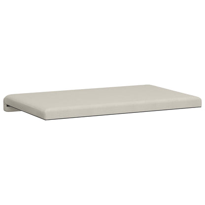 Bench Cushion Textured Velvet Oatmeal Depth 35 cm