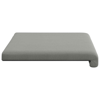 Bench Cushion Textured Velvet Dark Grey Depth 35 cm