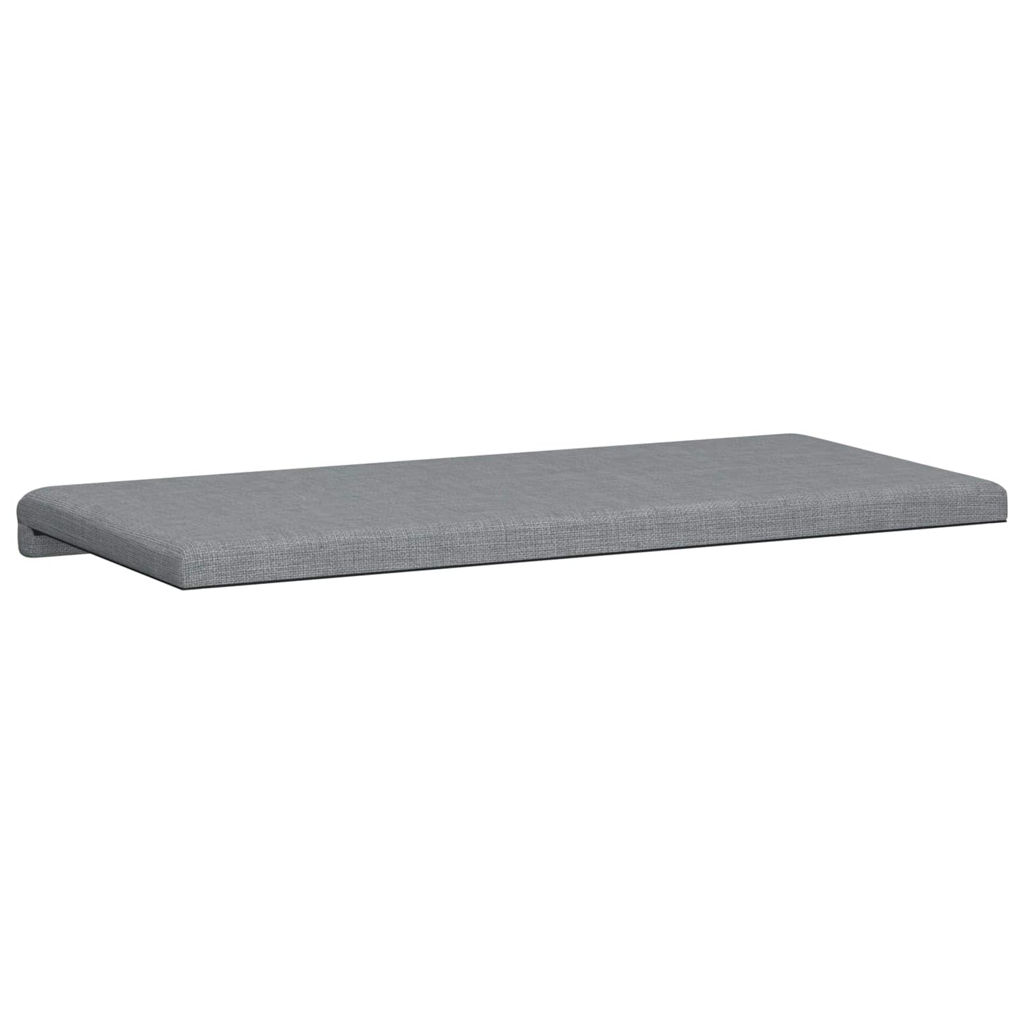 Bench Cushion Fabric Light Grey Depth 35 cm