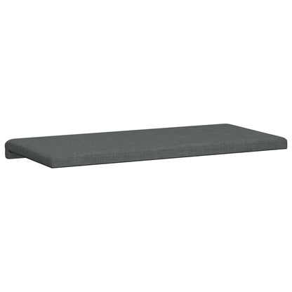Bench Cushion Fabric Dark Grey Depth 35 cm