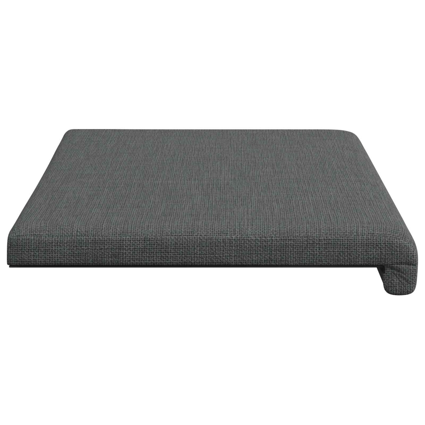 Bench Cushion Fabric Dark Grey Depth 35 cm