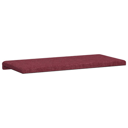 Bench Cushion Fabric Wine Red Depth 35 cm