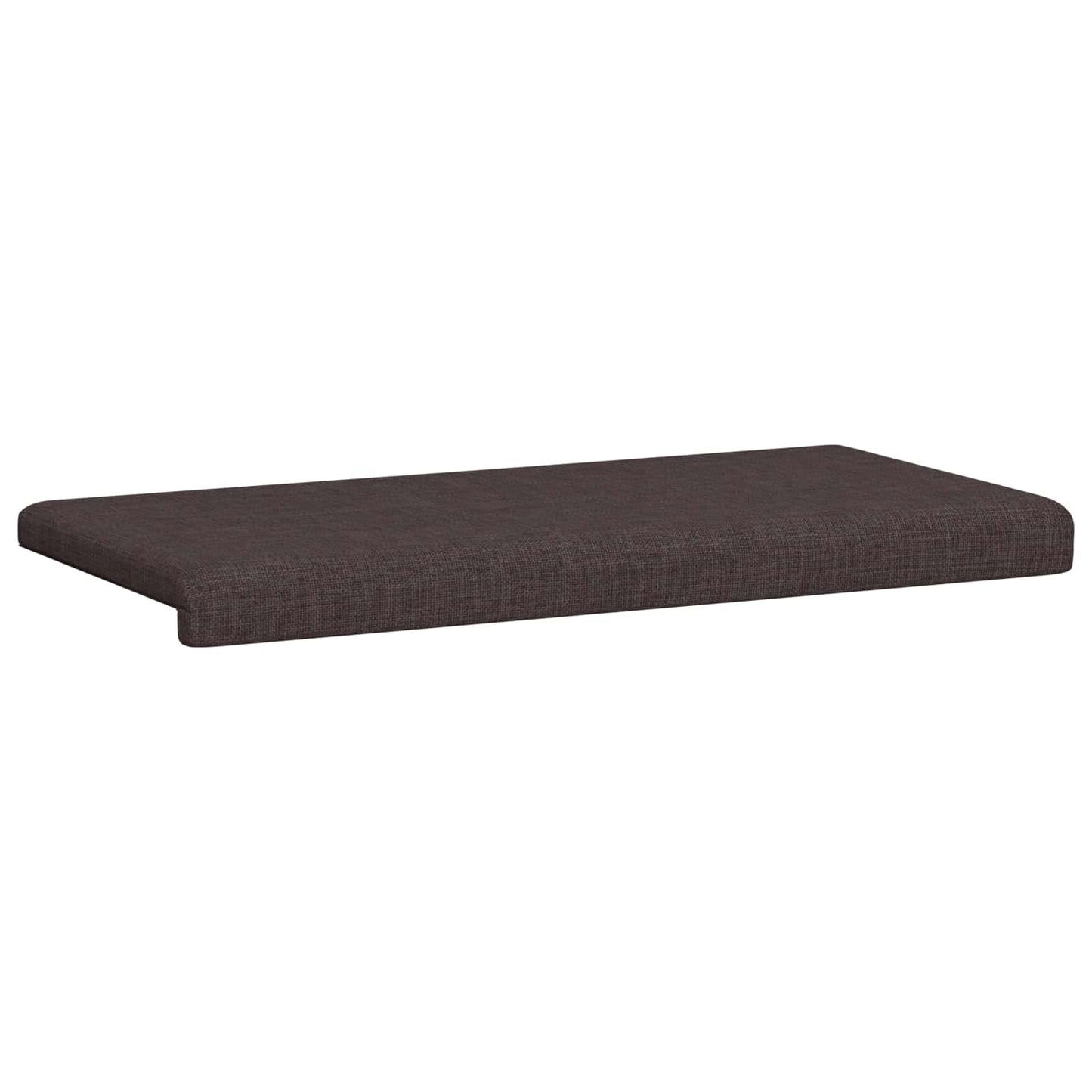 Bench Cushion Fabric Dark Brown Depth 35 cm