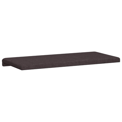 Bench Cushion Fabric Dark Brown Depth 35 cm