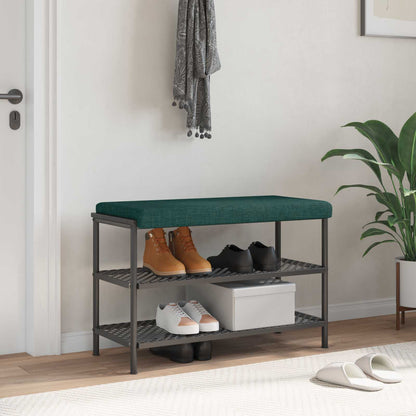 Bench Cushion Fabric Dark Green Depth 35 cm