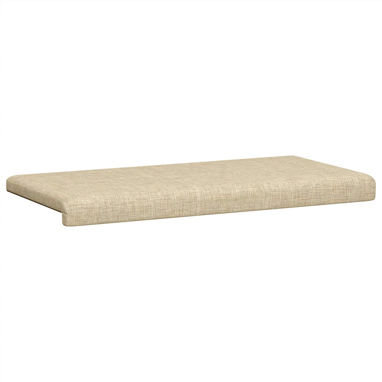 Bench Cushion Fabric Cream Depth 35 cm