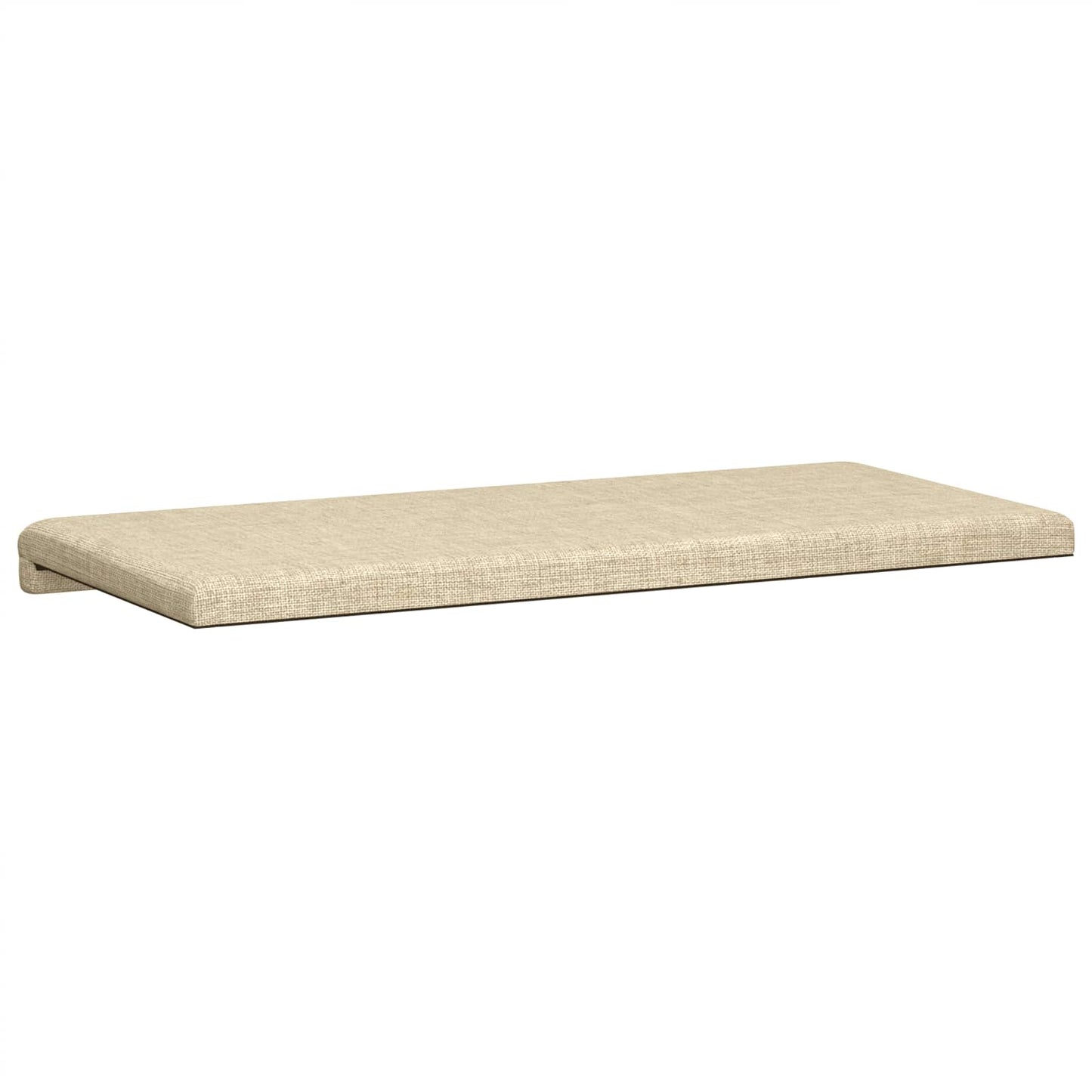 Bench Cushion Fabric Cream Depth 35 cm