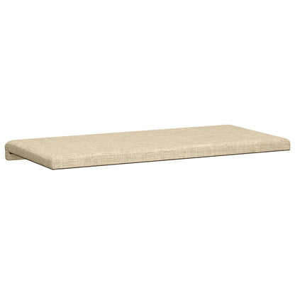 Bench Cushion Fabric Cream Depth 35 cm