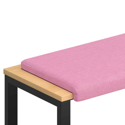 Bench Cushion Fabric Pink Depth 35 cm