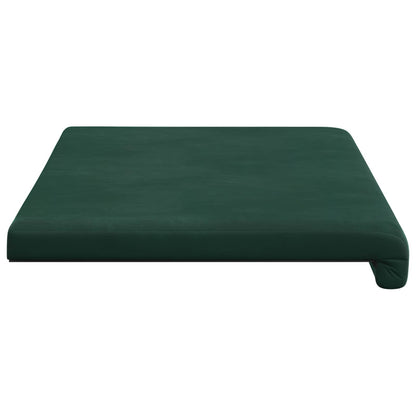 Bench Cushion Velvet Dark Green Depth 35 cm