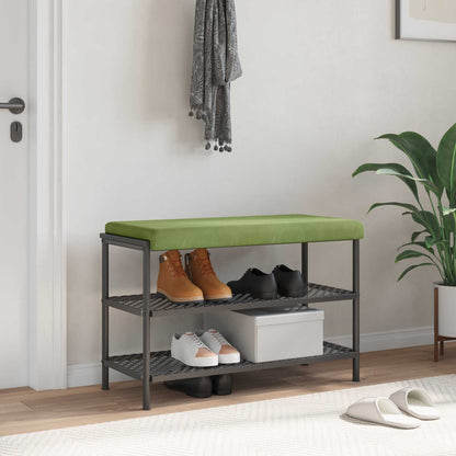 Bench Cushion Velvet Light Green Depth 35 cm