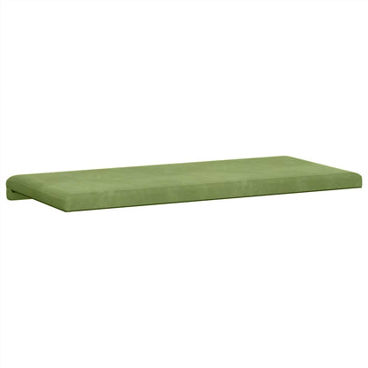 Bench Cushion Velvet Light Green Depth 35 cm