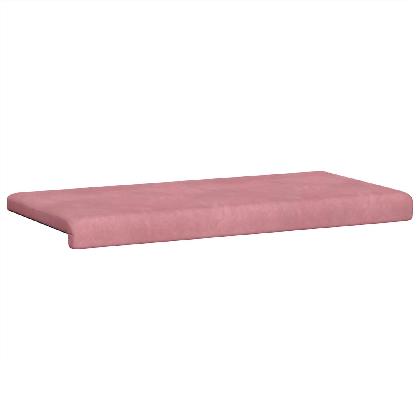 Bench Cushion Velvet Pink Depth 35 cm