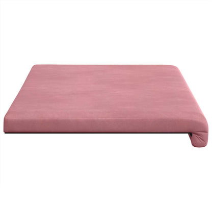Bench Cushion Velvet Pink Depth 35 cm
