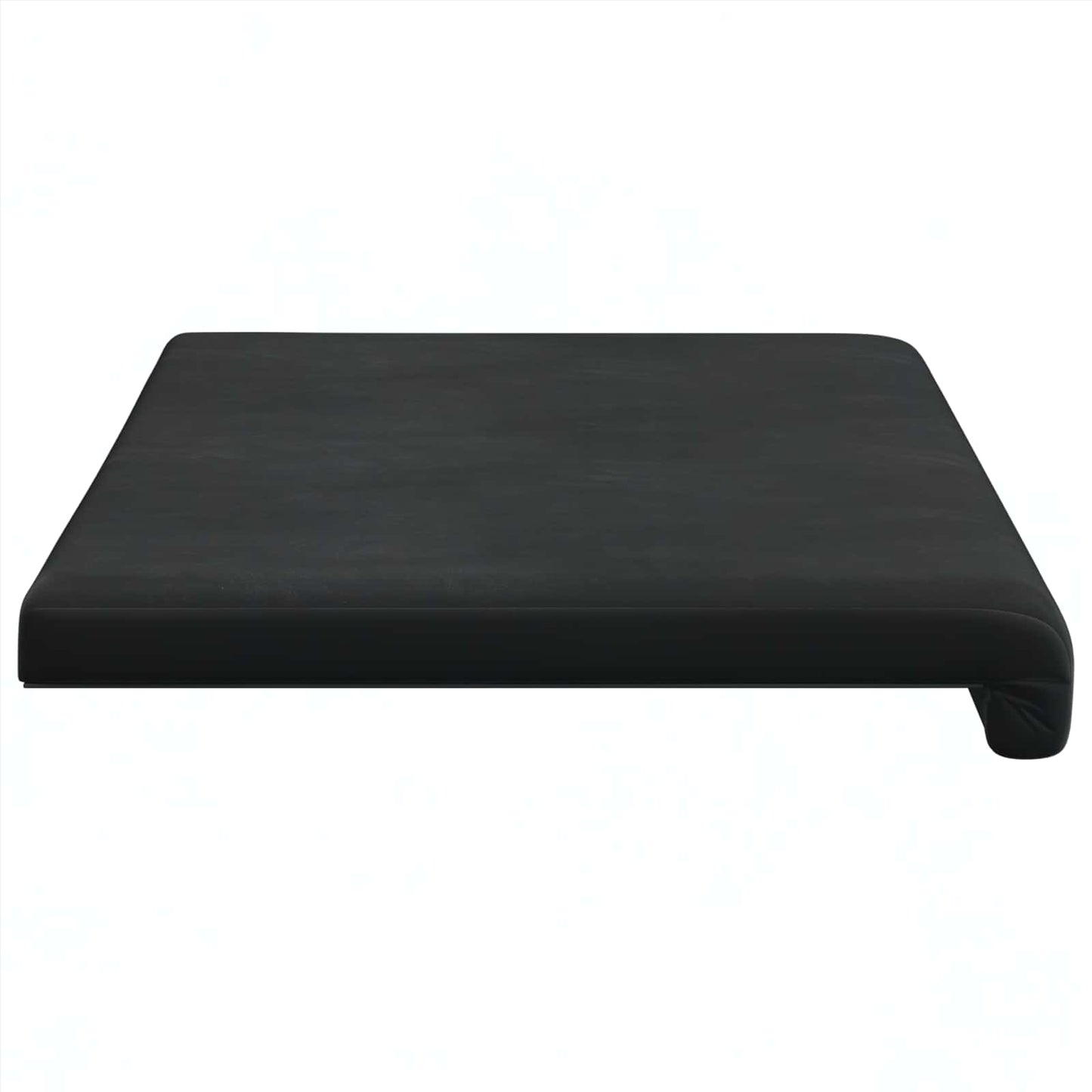 Bench Cushion Velvet Black Depth 35 cm