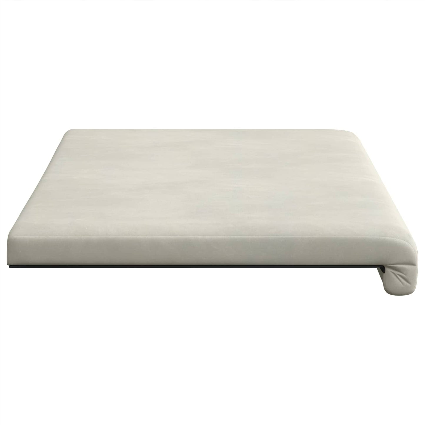 Bench Cushion Velvet Cream Depth 35 cm