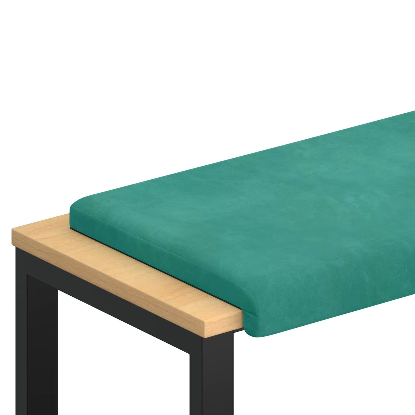 Bench Cushion Velvet Turquoise Depth 35 cm