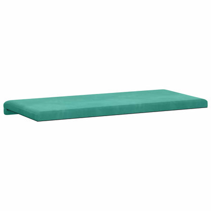 Bench Cushion Velvet Turquoise Depth 35 cm