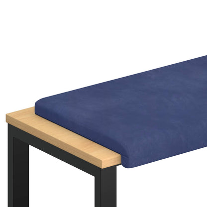 Bench Cushion Velvet Police Blue Depth 35 cm