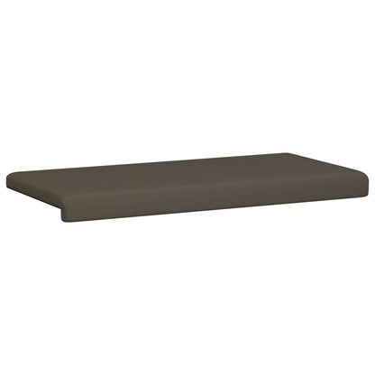 Bench Cushion Faux Leather Grey Depth 35 cm