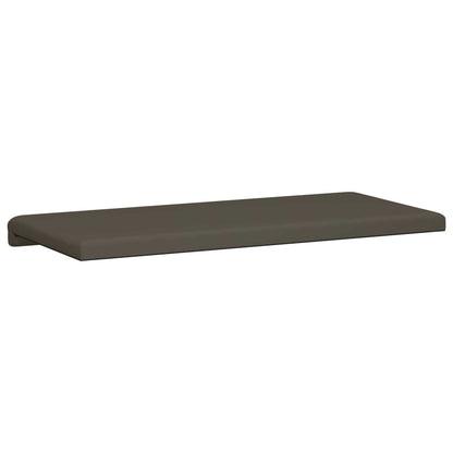 Bench Cushion Faux Leather Grey Depth 35 cm